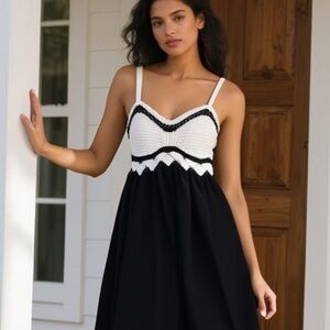 Italian crochet maxi dress NWOT